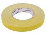 Bandă textilă galbenă HELLERMANN TYTON 19mm x 50m, cod 712-00502