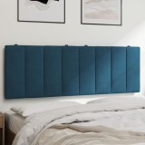 Cumpara ieftin Pernă tăblie de pat, albastru, 120 cm, catifea