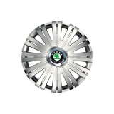 Cumpara ieftin Set 4 capace roti Cu Inel Cromat Active R14 Compatibil Cu Skoda