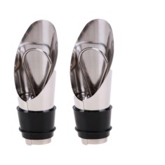 Set 2 Dopuri din Aluminiu pentru Sticle de Vin din Inox, Model Premium, CBD CORAL BEST DEALS Argintiu 7.5 cm 1.3 cm 7.5 inch Argintiu 2 x Dop 2 2 cm