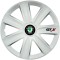Set 4 Capace Roti GTX Alb R15, Compatibil Cu Skoda