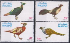 Timbre cu fazani din Pakistan