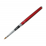 Pensulă acril, m&acirc;ner metalic roșu - mărimea 4, INGINAILS