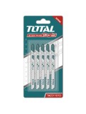 TOTAL - Set lame Fierastrau pendular - lemn 75mm - 5 BUC