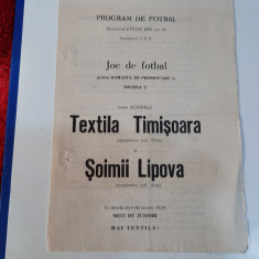 program Textila Timisoara - Soimii Lipova