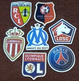 Lot 7 stickere fotbal - Cluburi din Ligue 1 - FRANTA (Marseille,Lens,Monaco,PSG,Olympique Lyon...