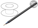 Cablu electric flexibil negru 2x2,5mm2 450/750V