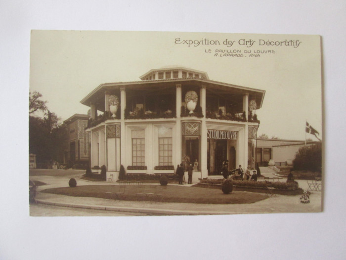 Carte postala foto Paris-Expozitia de arte decorative 1925-Pavilionul Luvrului