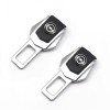 Set 2 Adaptoare Centura Siguranta Auto MRG M1089 Opel, Piele Crom, Negru/Argintiu, Blocator Senzor Centura