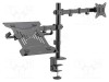 Suport monitor LOGILINK 9kg 10-32&quot; cu braț lung de 376mm