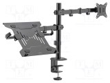 Suport monitor LOGILINK 9kg 10-32&quot; cu braț lung de 376mm