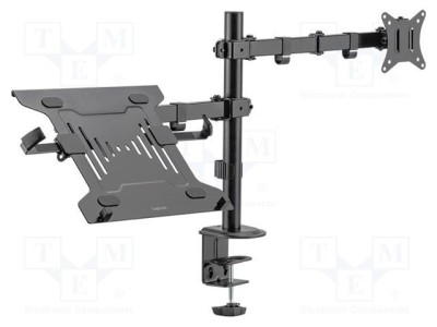 Suport monitor LOGILINK 9kg 10-32&amp;quot; cu braț lung de 376mm foto