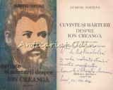 Cuvinte si Marturii despre Ion Creanga - Dumitru Furtuna, Editura Junimea, 1990, Biografie