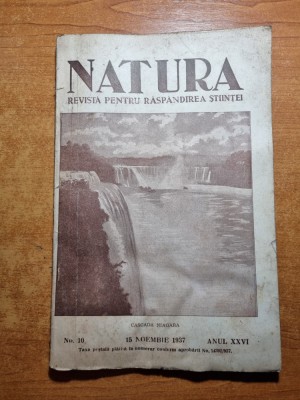 natura 15 noiembrie 1937-desteapta-te romane,industria aluminului in romania foto