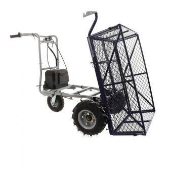 Carucior electric pentru gradina/depozite BullMach, 500W, 5km/h, 230Kg, 147x100x70cm, Li-Ion, 48V, 2Ah foto