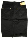 Fusta Neagra Scurta John Richmond Mulata Talie Joasa Crapatura Buzunare Accesorii Aurii XS/S Office Club BANCHET Italy