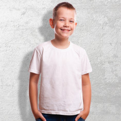 Tricouri personalizate albe bumbac copii