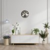 Tablou Lemn Rotund Copacul Vietii, 30cm - Decor Perete Simbolism, Cadou Elegant, Gravare Laser