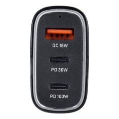 Incarcator Auto USB QC 3.0 18W + 2x Type-C PD 100W + 30W, CC53 2C1A, Total 138W