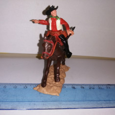 bnk jc Figurina de plastic - Timpo - cowboy calare cu pusca