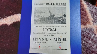 program IMASA SF. Gheorghe - Avintul reghin foto