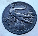 7.640 ITALIA 20 CENTESIMI 1921 R, Europa, Nichel