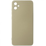 Husa tip capac spate silicon TPU Matte kaki deschis pentru Samsung Galaxy A05