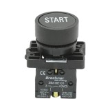 Buton comanda START negru cu revenire 1NO 400V/10A LAY5 Breckner Germany