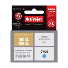 Cartus compatibil 100XL 108XL Cyan pentru Lexmark 14N1069E, 13 ml, Premium Activejet, Garantie 5 ani