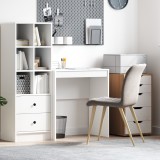 VidaXL Masă de scris Alb Lemn prelucrat 70 x 40 x 76 cm Simplă