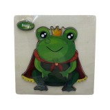 Puzzle lemn print broasca 7 piese