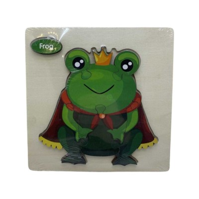 Puzzle lemn print broasca 7 piese foto