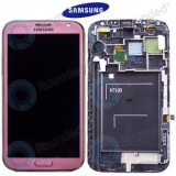 Samsung Galaxy Note 2 (N7100) Unitate de afișare complet roz
