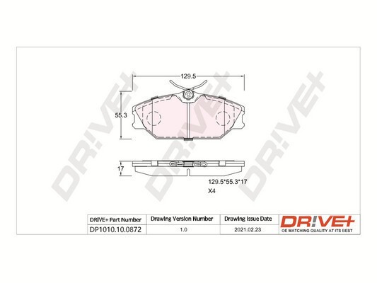 Dr!ve+ DP1010.10.0872 set placute frana,frana disc