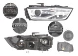 Far Audi Q3 (8u), 01.2015-, fata, Dreapta, bi-xenon; cu lumini pentru curbe; cu LED daytime running light; D5S+H8+LED; electric; fara LED controlling, ZKW