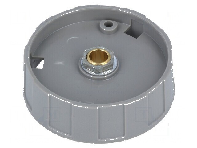 Buton rotativ negru ABS &Oslash;50x15,5mm pentru montaj &Oslash;6mm