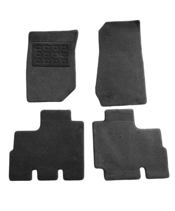 Set covorase auto din mocheta Jeep Wrangler Iii (Jk) 2007-2018, Negru, 4 Buc.