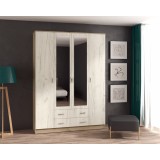 Dulap Garmonia 4U, 160x50x220 cm, Stejar k001+k002
