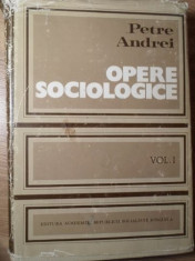 OPERE SOCIOLOGICE VOL.1 SOCIOLOGIA CUNOASTERII SI A VALORII - PETRE ANDREI foto