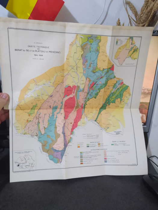 Carte tectonique du Banat du SE et du Plateau de Mehedinți 1934-1936, 111