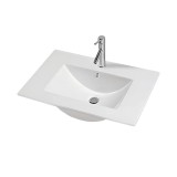 Lavoar ceramic design plat 81x46 cm alb V952