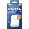 Baterie Externa Wireless Varta Mag Pro, 10000mAh, 20W, 1 x QI - 2 x USB-C, Alba