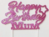 Decoratiune pentru tort Ailexi, roz, hartie
