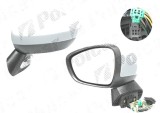 Oglinda exterioara Citroen C4 (B7), 09.2010-2011, Stanga, reglare electrica; grunduit; incalzita; geam convex; cromat; 7 pini; cu semnalizare; baza o