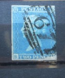 1841 REGINA VICTORIA,STAMPILAT COTA 46$