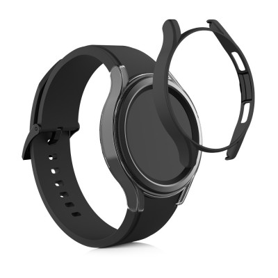 Set 2 Huse pentru Samsung Galaxy Watch 4 Classic (46mm), kwmobile, Plastic, Negru, 56181.01 foto