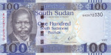 Bancnota Sudanul de Sud 100 Pounds 2017 - P15b UNC