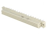 Soclu DIN 41612 tip C mamă 32 PIN THT aurit