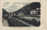 CP714N Băile Slănic Moldova, O vedere generală, carte poștală circulată Băile Slănic &ndash; Ploiești, 1907, Circulata, Printata