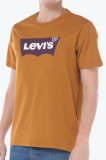 Cumpara ieftin Tricou barbati din bumbac cu imprimeu cu logo maro, 2XL, Levi&#039;s